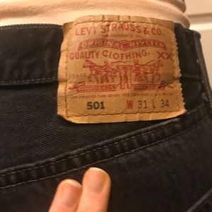Vintage Levi 501 black